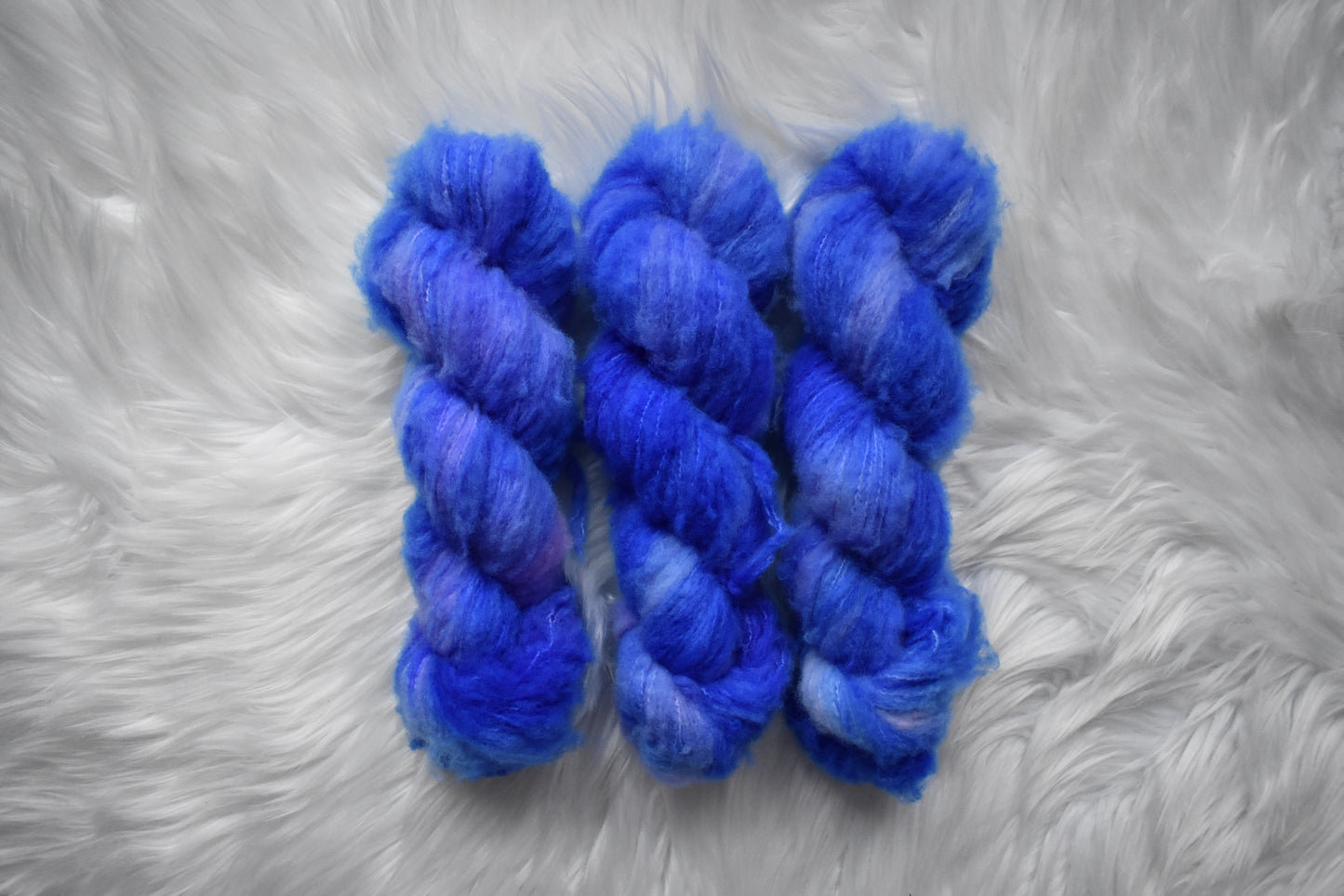 Butterfly Pea Flower | Sport Fluff Yarn | Steeped in Color