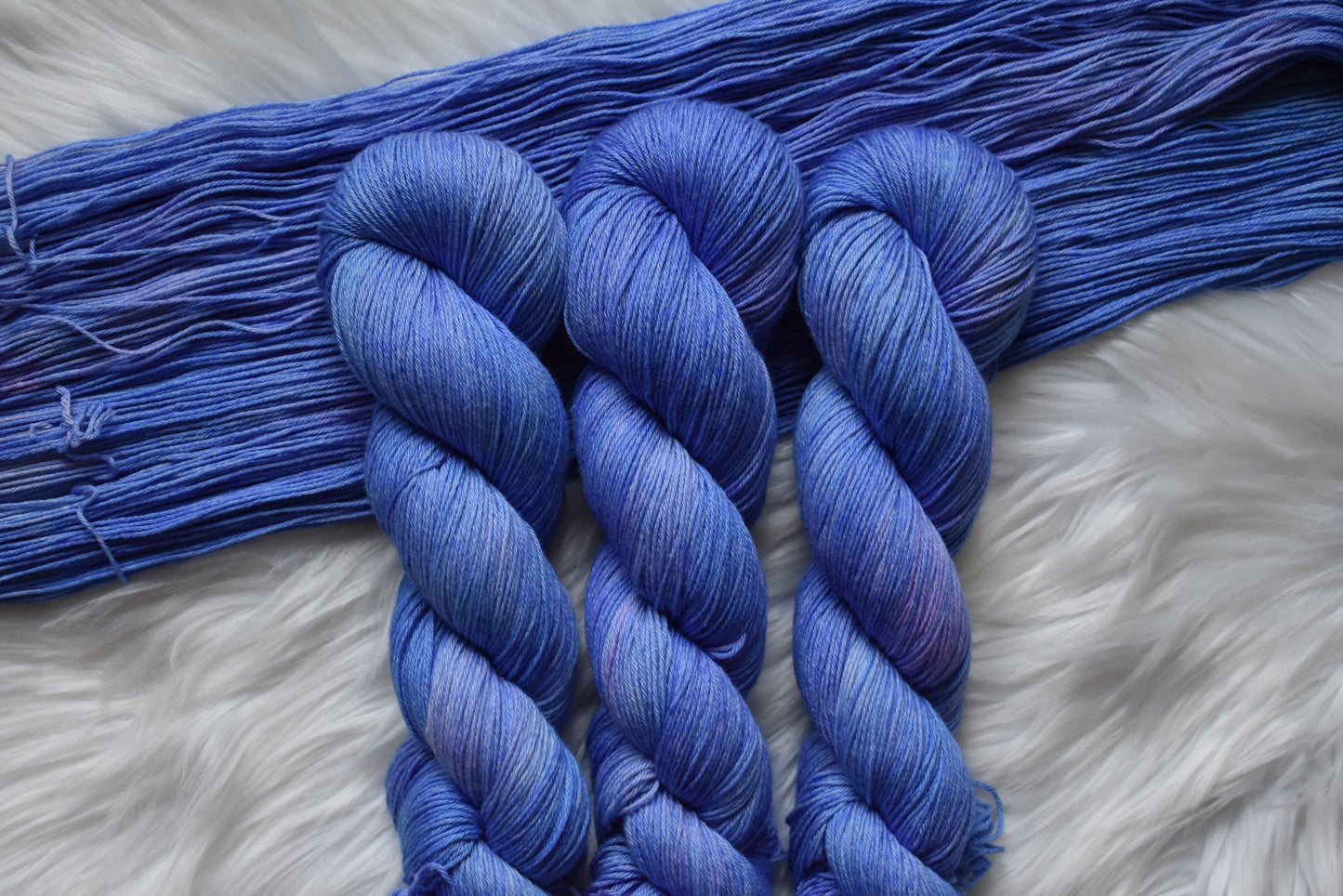 Butterfly Pea Flower | Fingering Weight Yarn | Steeped in Color Collection