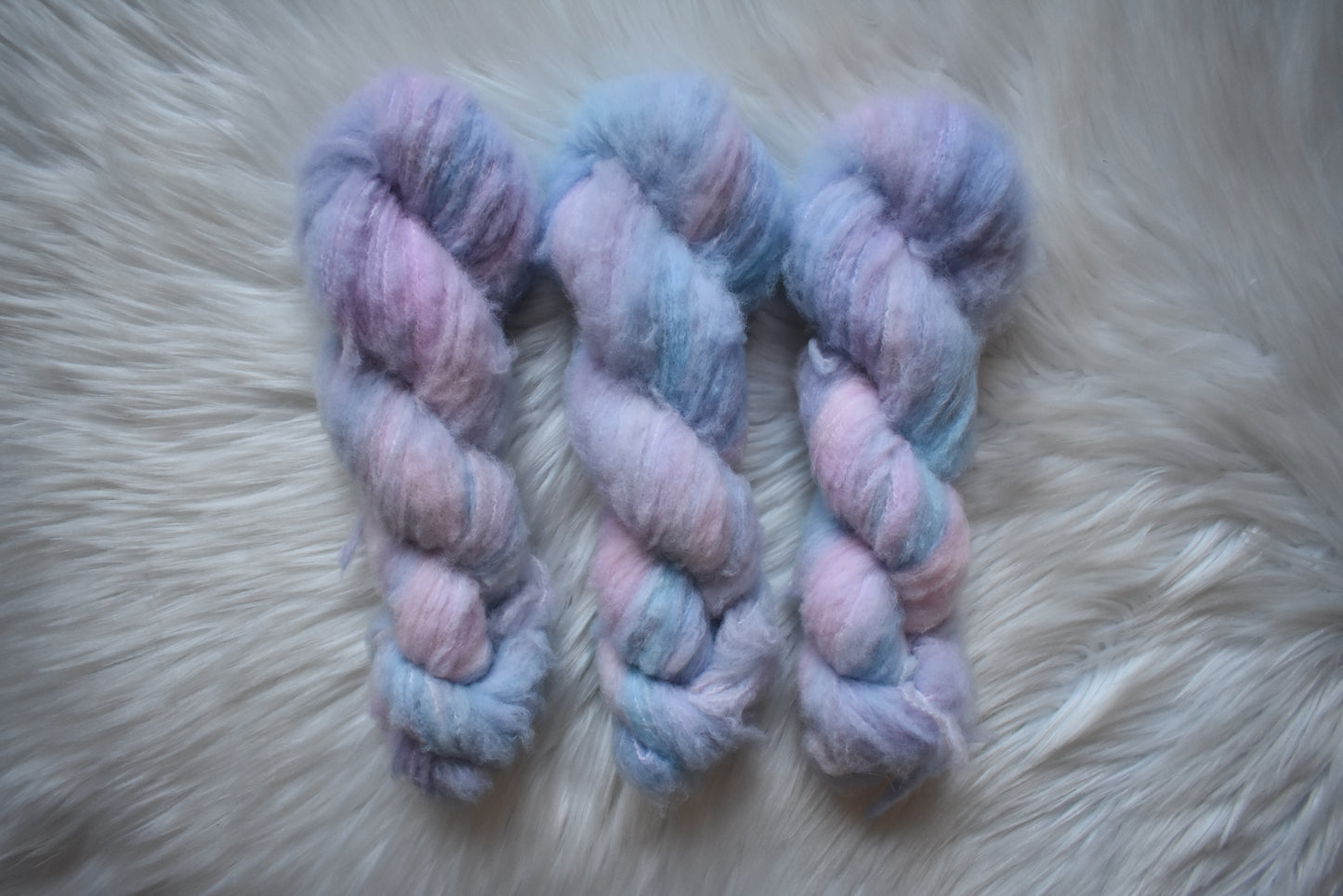 February Violets | Sport Fluff Yarn | Birth Flower Collection