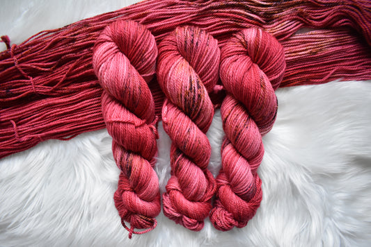 Hibiscus Tea | Aran Weight Yarn | Steeped in Color Collection