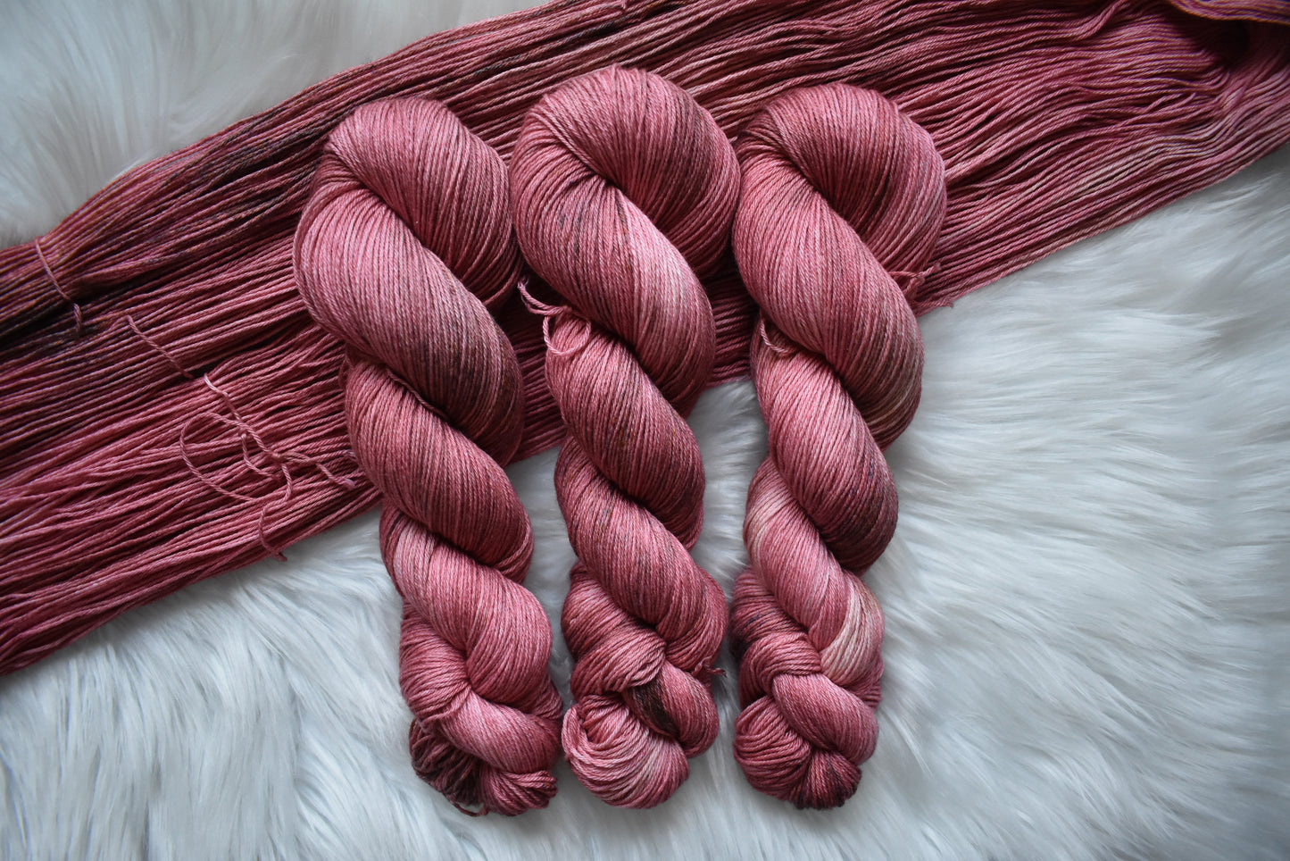 Hibiscus Tea | Cotton Fingering Weight Yarn | Steeped in Color Collection