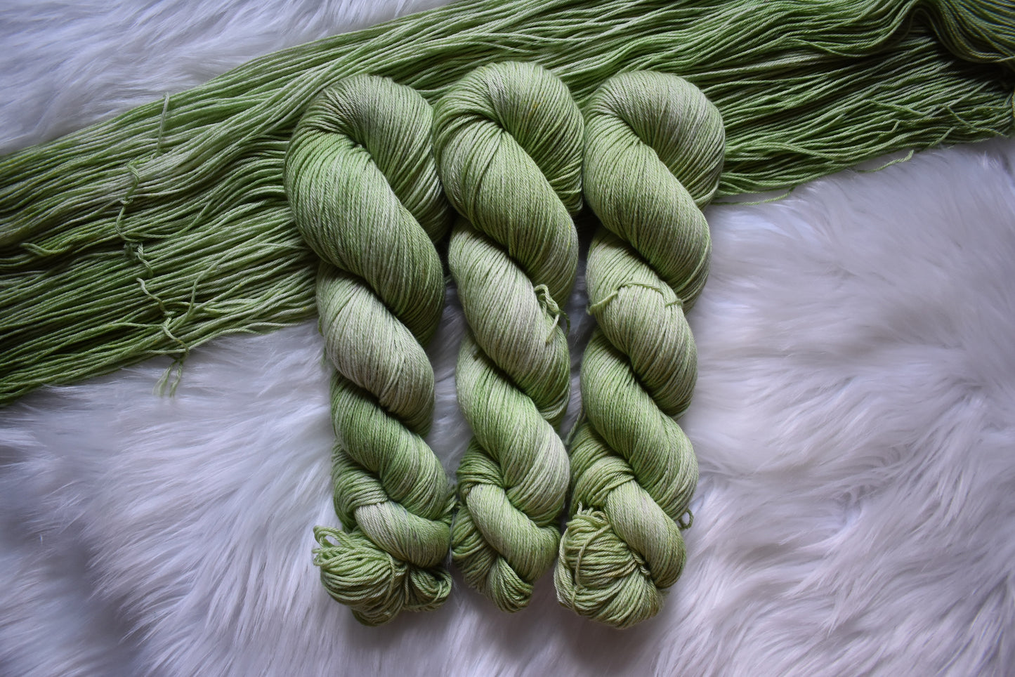 Iced Matcha Latte | Cotton Fingering Weight Yarn | Steeped in Color Collection