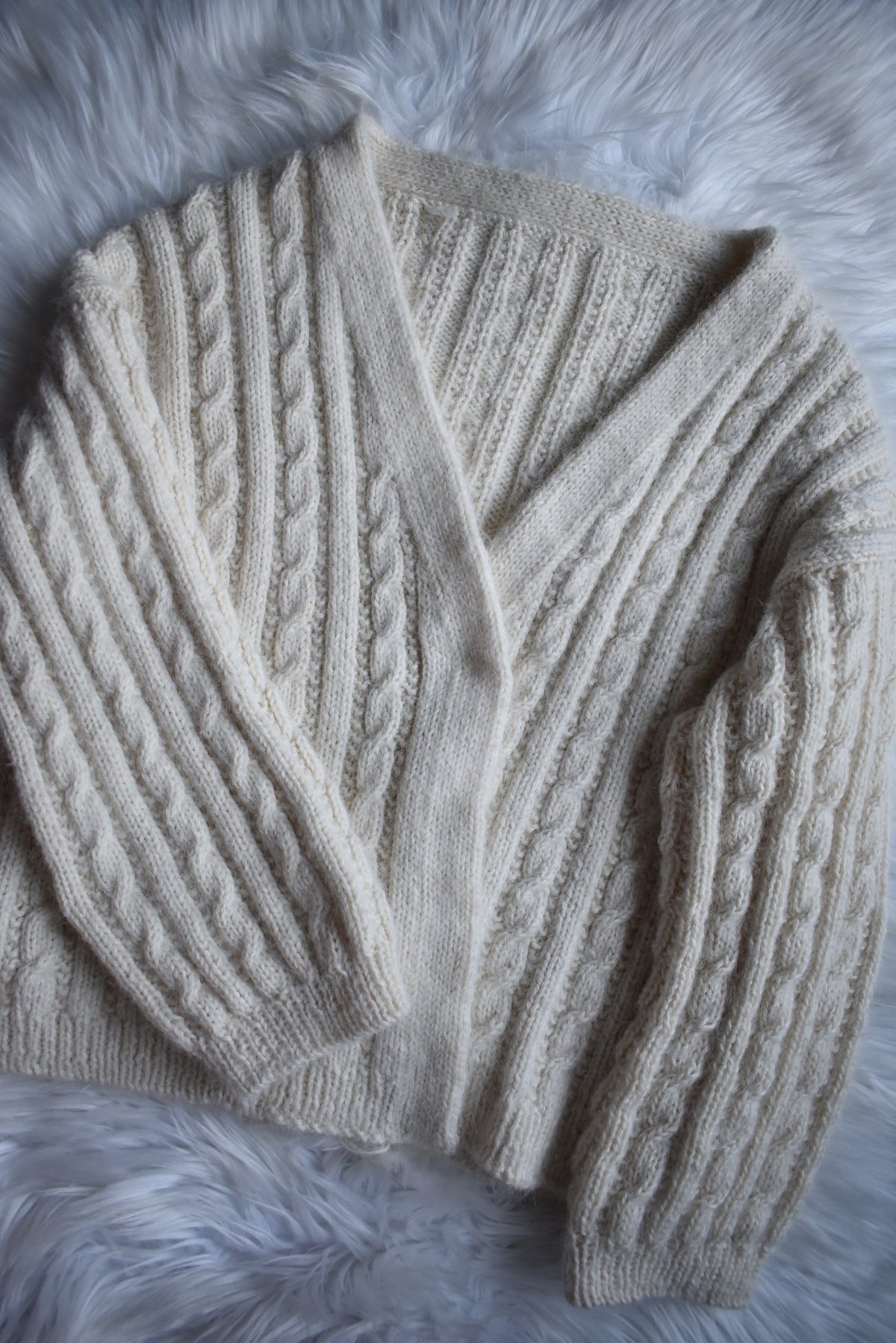 Honey Cardigan Knitting Kit | Merino Cashmere & Suri Silk Yarn Only