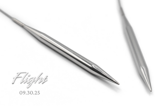 Lykke Knitting Needles | 5" Interchangeable Needles Set | FLIGHT in Denim Canvas Case