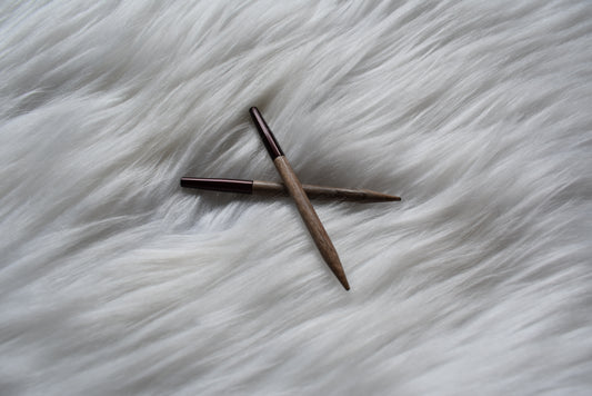 Lykke Knitting Needles | 3.5" birch interchangeable tips | UMBER
