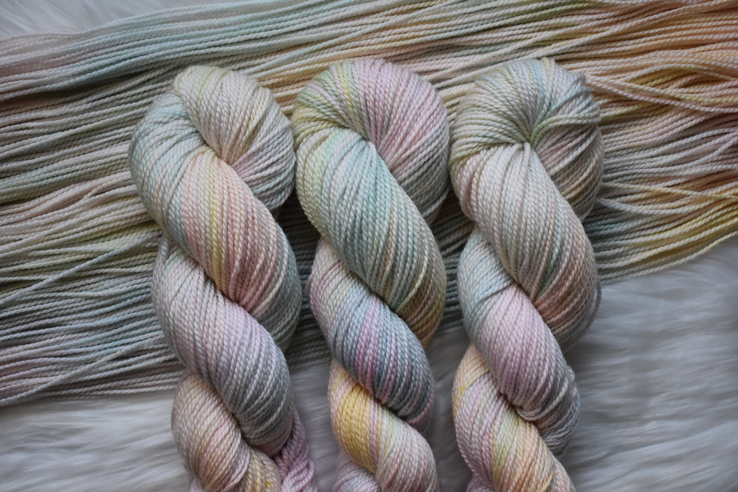 Pastel Rainbow | DK Weight Yarn | One-Of-A-Kind