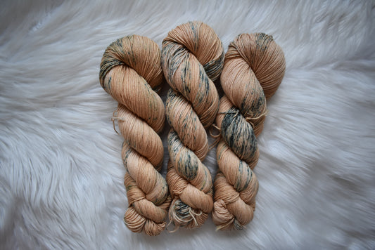 Oolong Tea Leaves | Cotton Fingering Weight Yarn | Steeped in Color Collection