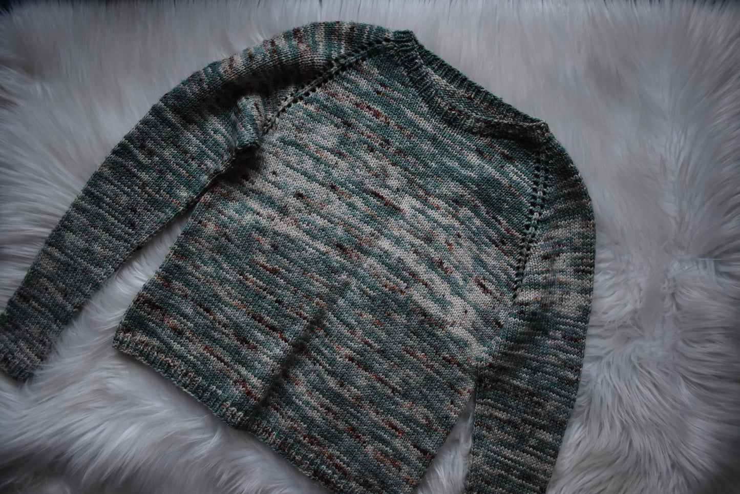 Hand Knit Playdate Tee – XS – Merino Wool & Silk Knit Top