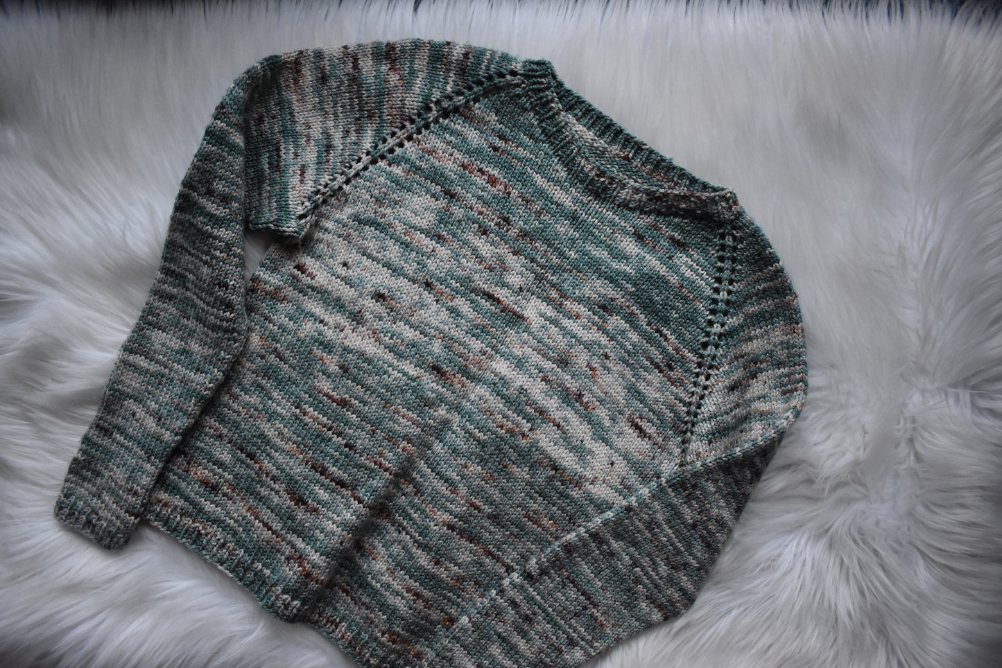 Hand Knit Playdate Tee – XS – Merino Wool & Silk Knit Top