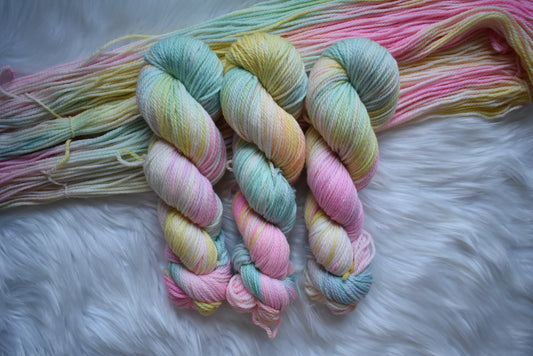 SHE is HER | Pastel Rainbow Aran Weight Yarn | Signature Colors