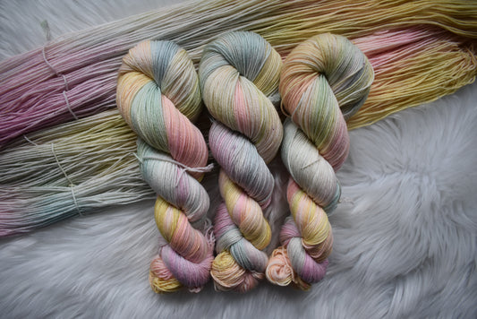 SHE is HER | Pastel Rainbow Yak Fingering Weight Yarn | Signature Colors