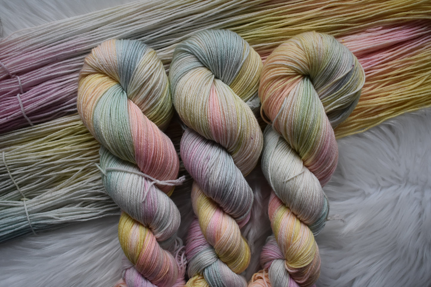 SHE is HER | Pastel Rainbow Yak Fingering Weight Yarn | Signature Colors