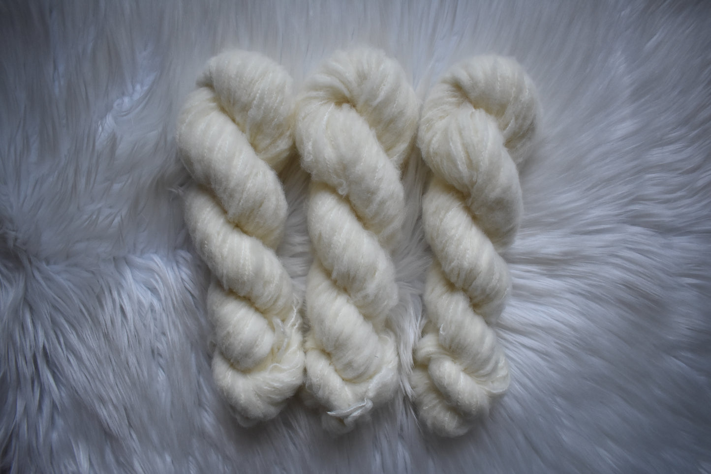 White Rabbit | Sport Fluff Yarn | Undyed