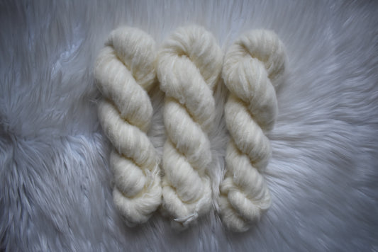 White Rabbit | Sport Fluff Yarn | Undyed