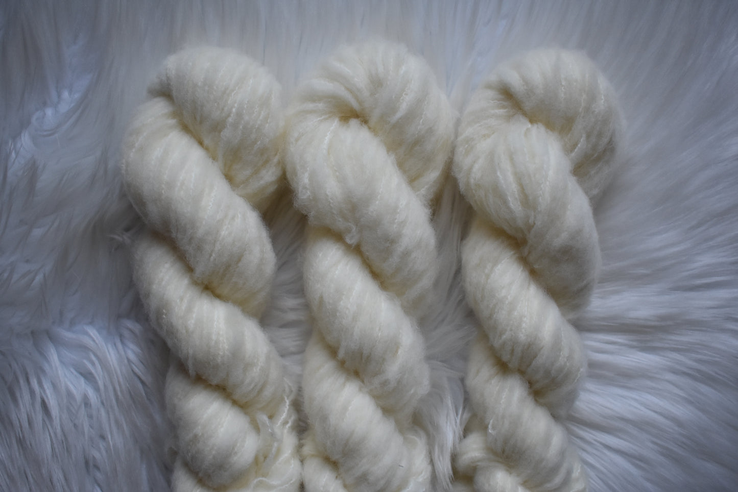White Rabbit | Sport Fluff Yarn | Undyed