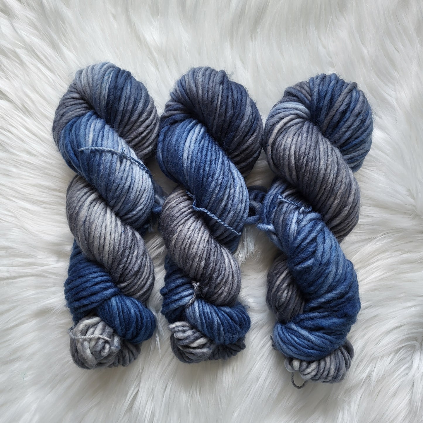 Denim Dreams | Swirlpool Beanie Knitting Kit with Pompom | Super Bulky