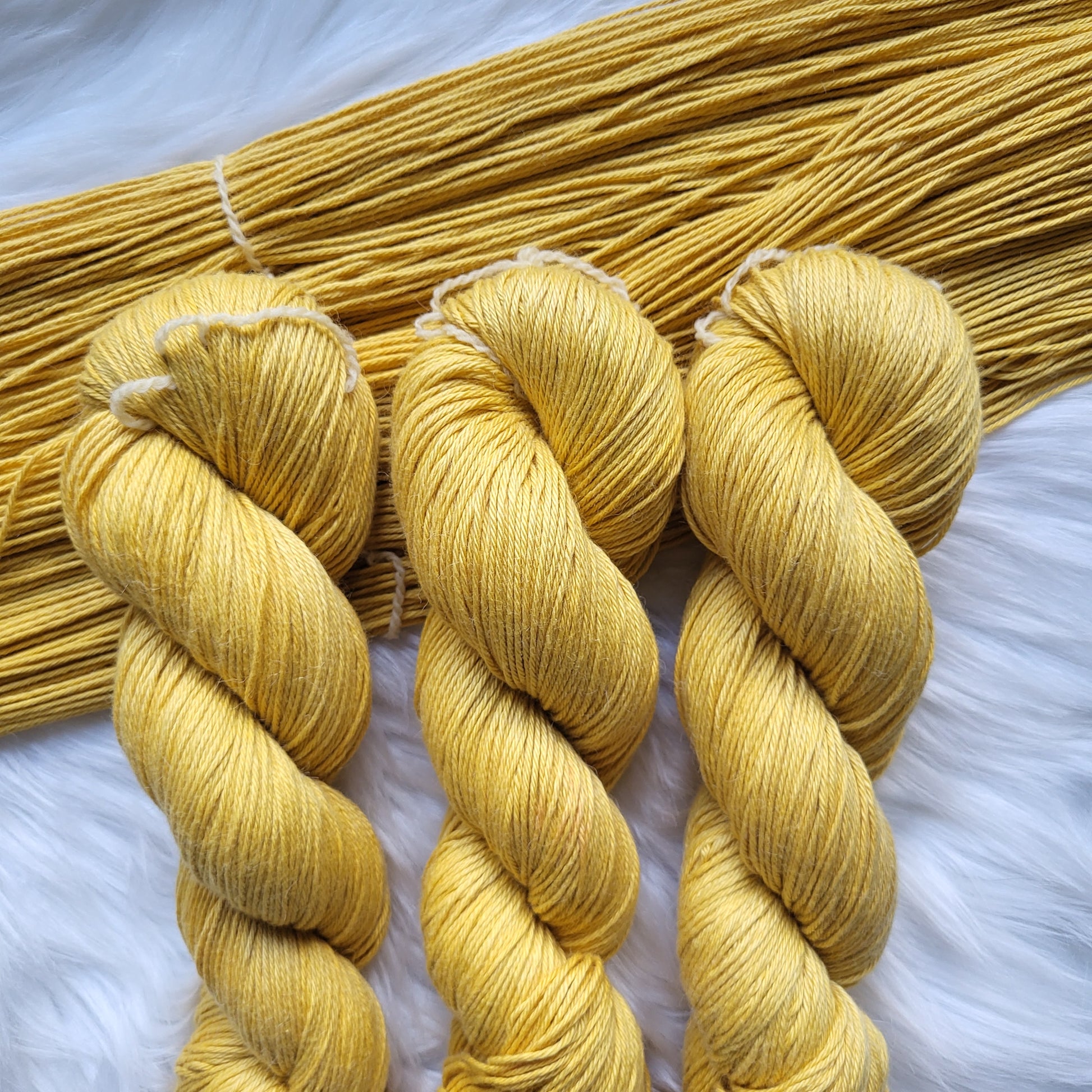 Hand-dyed pima cotton yarn from Pittsburgh PA inspired by Dune by Frank Herbert