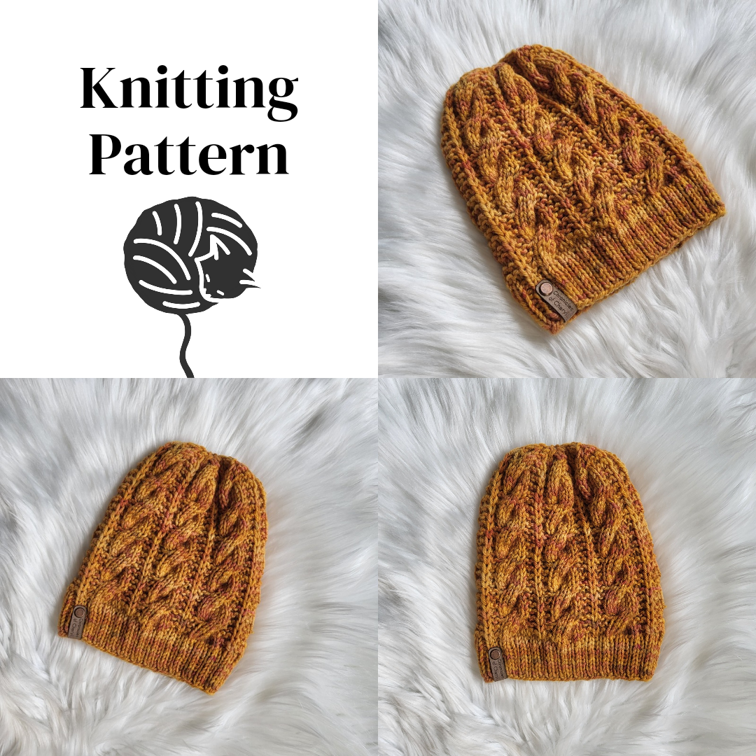 Knitting Pattern | New Year, Same Me Beanie | Worsted