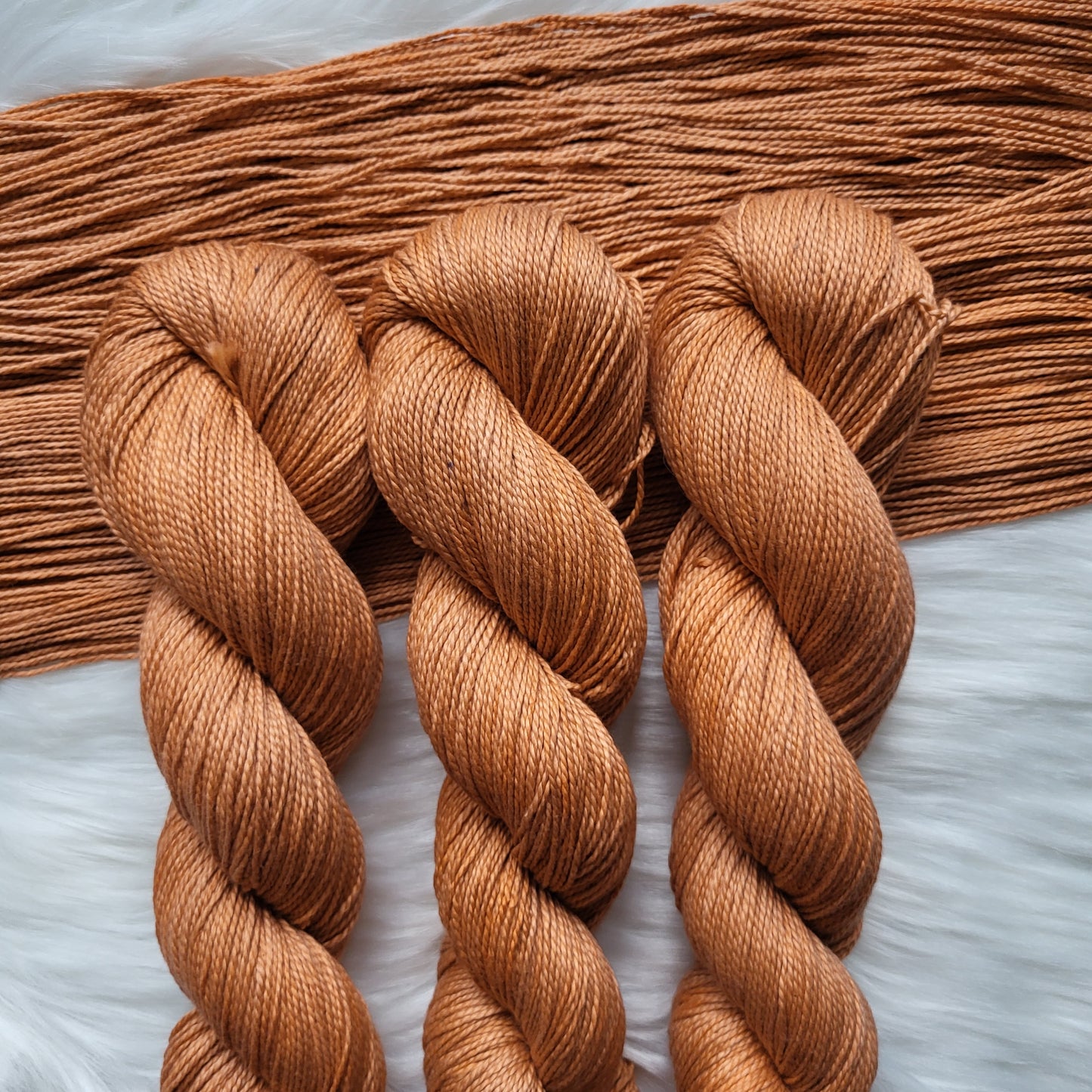 Hand-dyed pima cotton yarn from Pittsburgh PA inspired by Dune by Frank Herbert