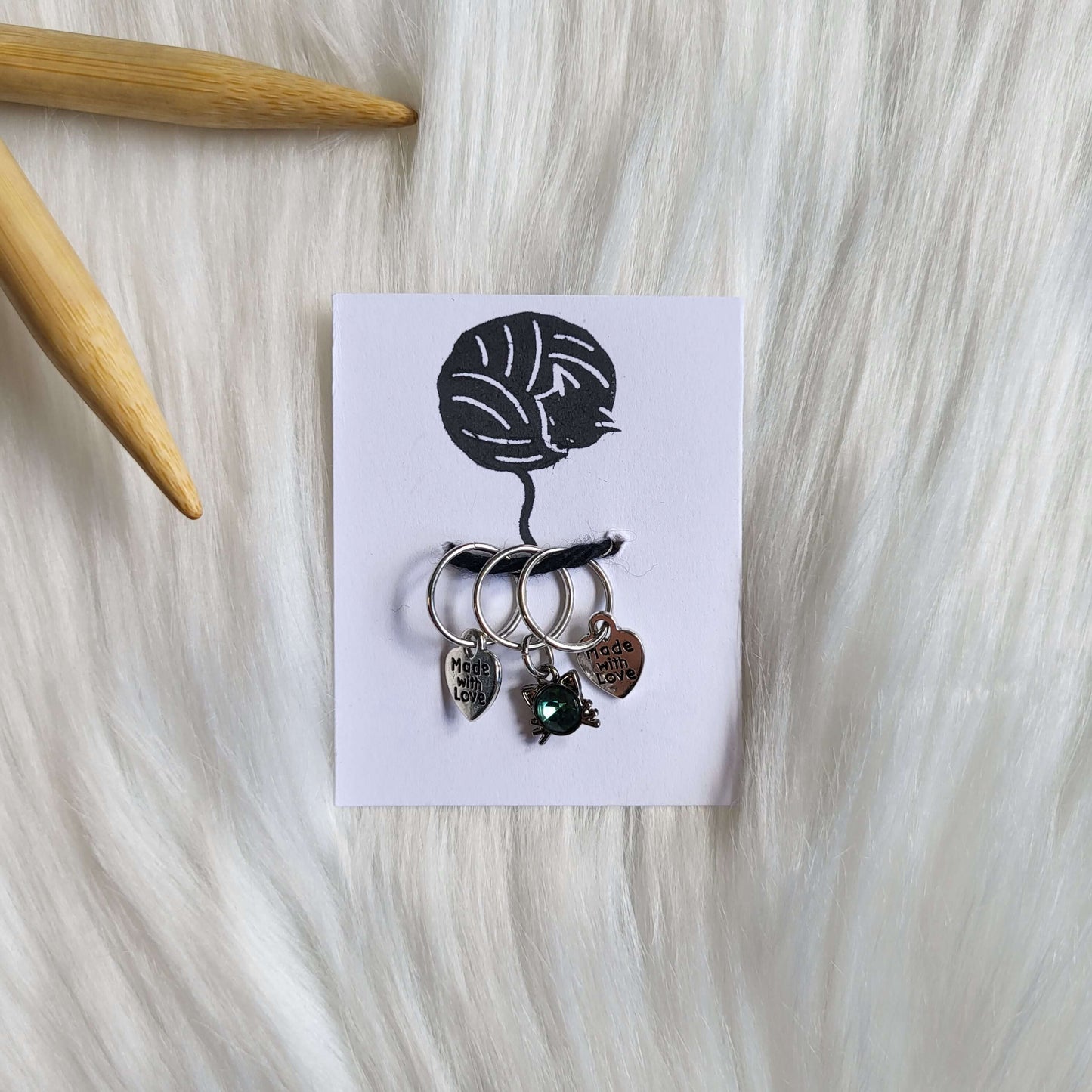 Paw Print Stitch Marker Set of 3