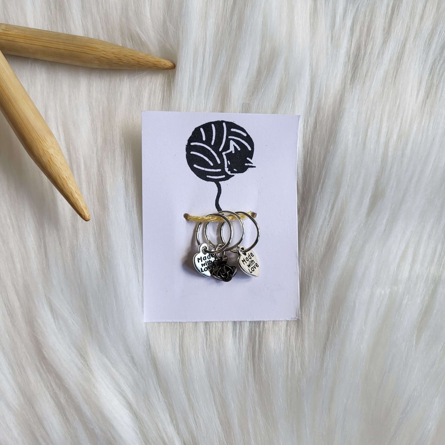 Birth Flower Collection Stitch Marker Set of 3