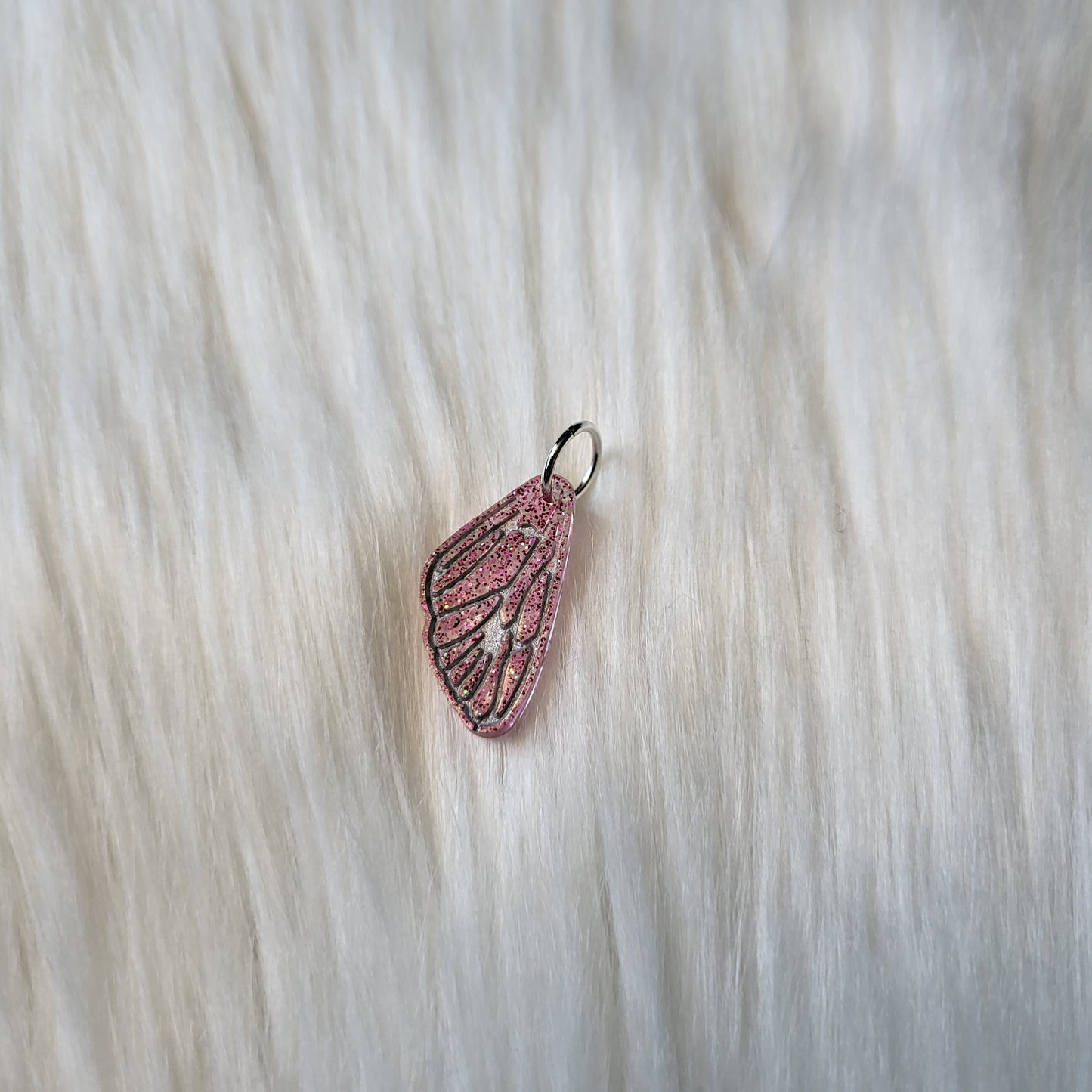 Wing Stitch Marker | Pink