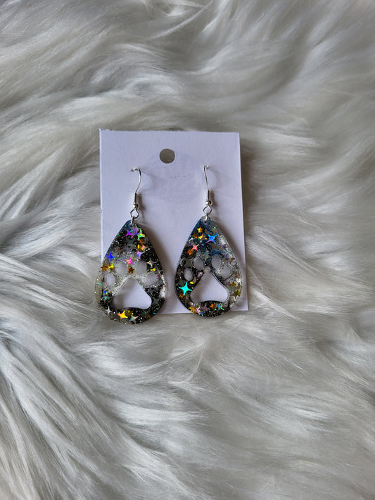 Paw Print Earrings | Glitter