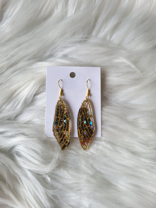 Wing Earrings | Glitter