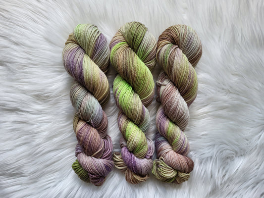 Ube Matcha | DK Weight Yarn | One-Of-A-Kind