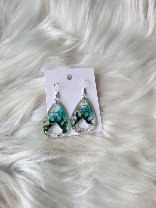 Paw Print Earrings | Glitter