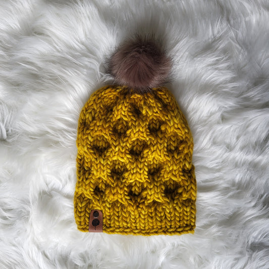 Handmade Knit Wool Beanie | Merino Wool | Ambrosia